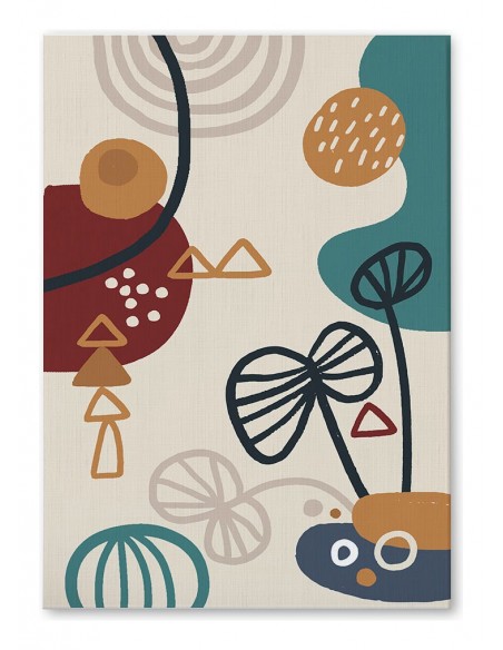 Cuadro Abstracto 35x50cm Canvas  Arte Decorativo Diseño 0012