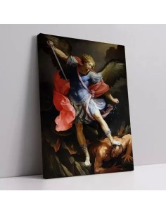 Cuadro Arcangen Miguel 50x70cm Lienzo Canvas 2