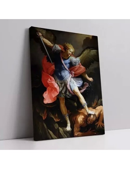 Cuadro Arcangen Miguel 50x70cm Lienzo Canvas