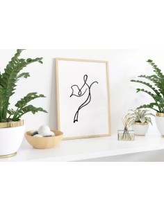 Cuadros Set Modulor X 4 Line Art. Abstaracto C/u 30x40cm 2