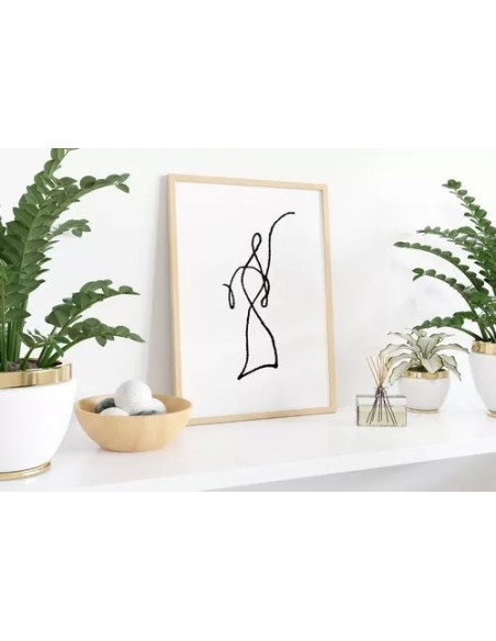 Cuadros Set Modulor X 4 Line Art. Abstaracto C/u 30x40cm