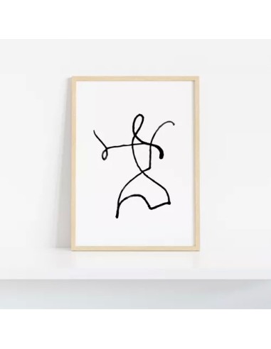 Cuadros Set Modulor X 4 Line Art. Abstaracto C/u 30x40cm