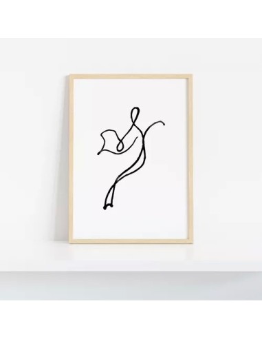 Cuadros Set Modulor X 4 Line Art. Abstaracto C/u 30x40cm