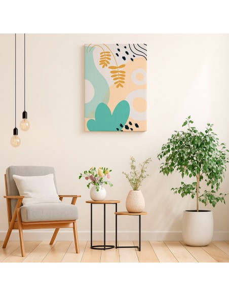 Cuadro Abstracto 35x50cm Canvas  Arte Decorativo Diseño 0027