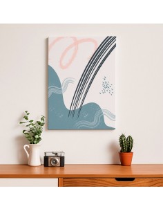 Cuadro Abstracto 35x50cm Canvas  Arte Decorativo Diseño 0040 2