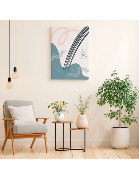 Cuadro Abstracto 35x50cm Canvas  Arte Decorativo Diseño 0040