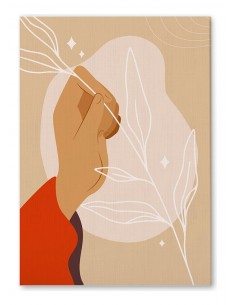 Cuadro Abstracto 35x50cm Canvas  Arte Decorativo Diseño 0047