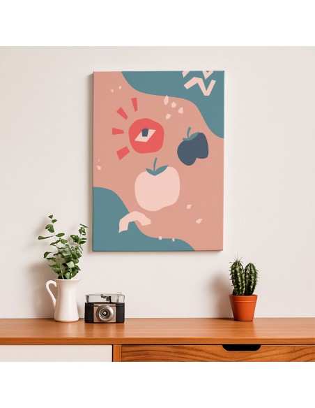 Cuadro Abstracto 35x50cm Canvas  Arte Decorativo Diseño 0053