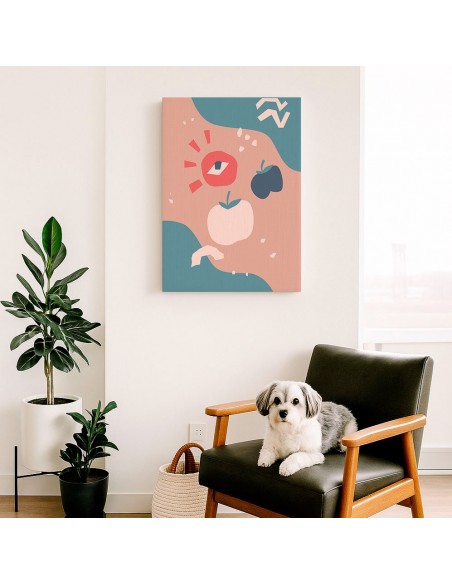 Cuadro Abstracto 35x50cm Canvas  Arte Decorativo Diseño 0053