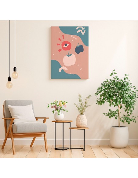 Cuadro Abstracto 35x50cm Canvas  Arte Decorativo Diseño 0053