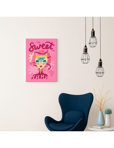 Cuadro Abstracto 35x50cm Canvas  Arte Decorativo Diseño 0063