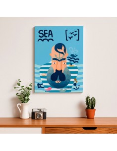 Cuadro Abstracto 35x50cm Canvas  Arte Decorativo Diseño 0064 2