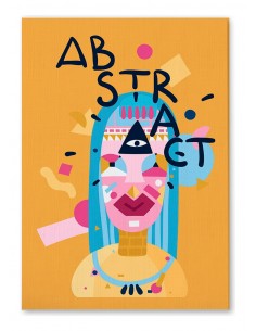 Cuadro Abstracto 35x50cm Canvas  Arte Decorativo Diseño 0065