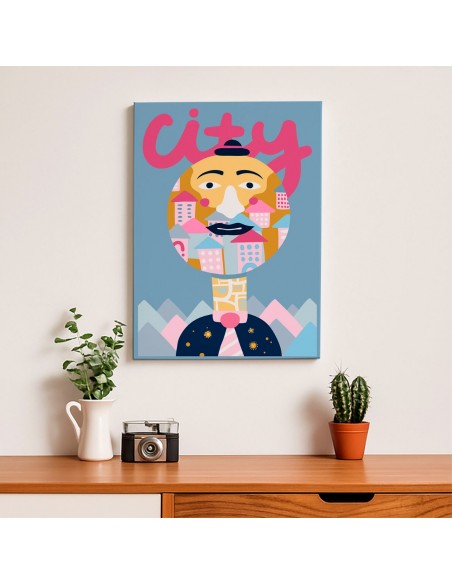 Cuadro Abstracto 35x50cm Canvas  Arte Decorativo Diseño 0066