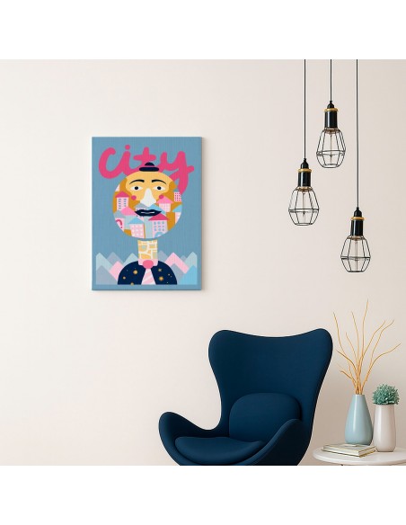 Cuadro Abstracto 35x50cm Canvas  Arte Decorativo Diseño 0066