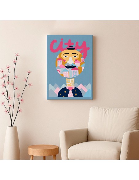 Cuadro Abstracto 35x50cm Canvas  Arte Decorativo Diseño 0066