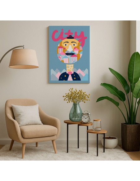 Cuadro Abstracto 35x50cm Canvas  Arte Decorativo Diseño 0066