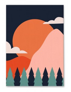 Cuadro Abstracto 35x50cm Canvas  Arte Decorativo Diseño 0073