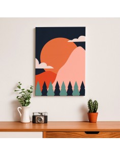 Cuadro Abstracto 35x50cm Canvas  Arte Decorativo Diseño 0073 2