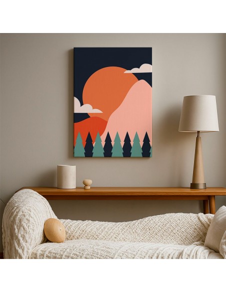 Cuadro Abstracto 35x50cm Canvas  Arte Decorativo Diseño 0073