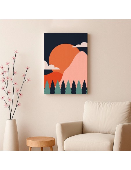 Cuadro Abstracto 35x50cm Canvas  Arte Decorativo Diseño 0073