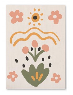 Cuadro Abstracto 35x50cm Canvas  Arte Decorativo Diseño 0078