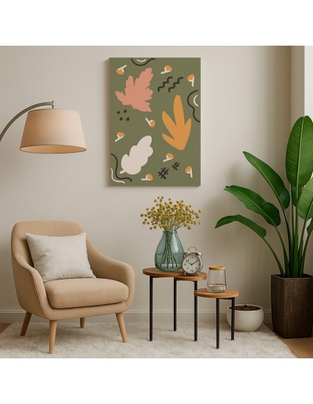 Cuadro Abstracto 35x50cm Canvas  Arte Decorativo Diseño 0079