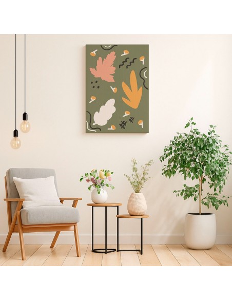 Cuadro Abstracto 35x50cm Canvas  Arte Decorativo Diseño 0079