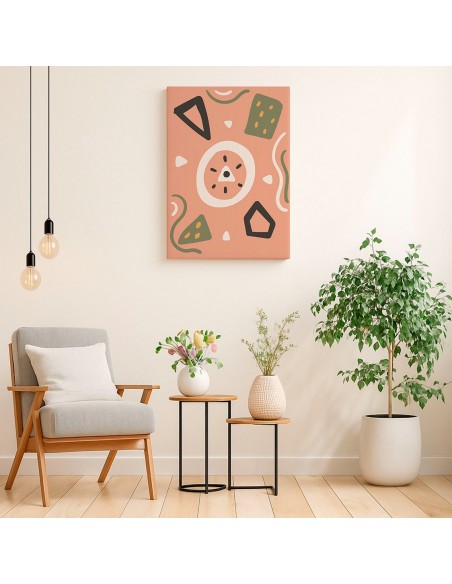Cuadro Abstracto 35x50cm Canvas  Arte Decorativo Diseño 0080