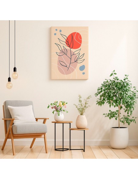 Cuadro Abstracto 35x50cm Canvas  Arte Decorativo Diseño 0084