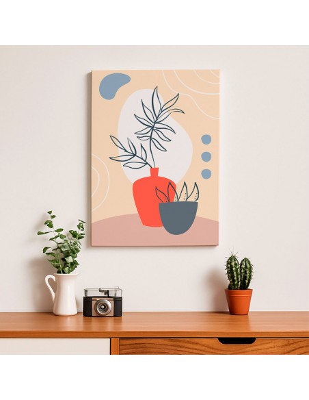 Cuadro Abstracto 35x50cm Canvas  Arte Decorativo Diseño 0086