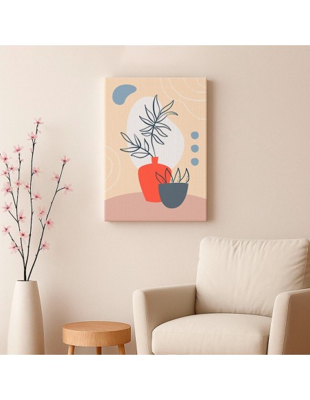 Cuadro Abstracto 35x50cm Canvas  Arte Decorativo Diseño 0086