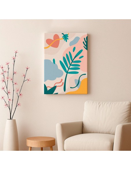Cuadro Abstracto 35x50cm Canvas  Arte Decorativo Diseño 0087