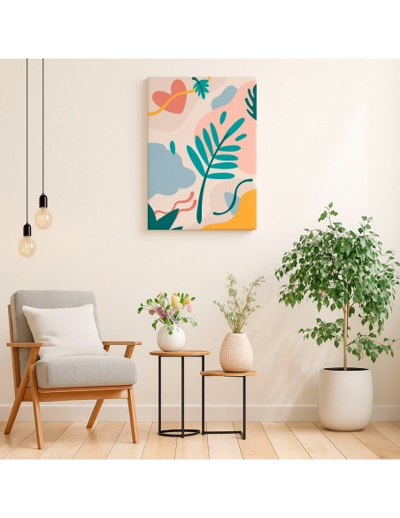 Cuadro Abstracto 35x50cm Canvas  Arte Decorativo Diseño 0087