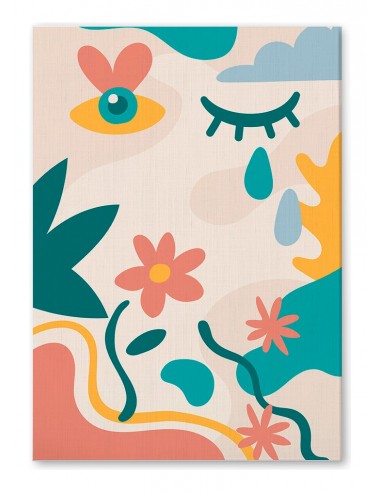 Cuadro Abstracto 35x50cm Canvas  Arte Decorativo Diseño 0089