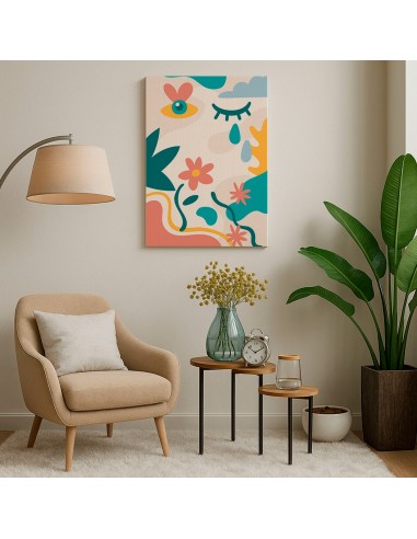 Cuadro Abstracto 35x50cm Canvas  Arte Decorativo Diseño 0089