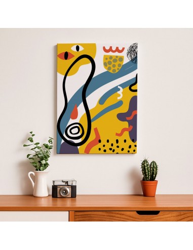 Cuadro Abstracto 35x50cm Canvas  Arte Decorativo Diseño 0096