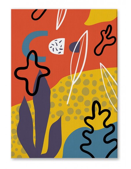 Cuadro Abstracto 35x50cm Canvas  Arte Decorativo Diseño 0097