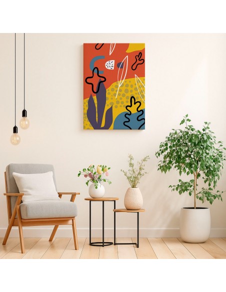 Cuadro Abstracto 35x50cm Canvas  Arte Decorativo Diseño 0097