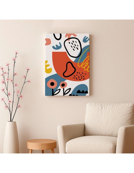 Cuadro Abstracto 35x50cm Canvas  Arte Decorativo Diseño 0098