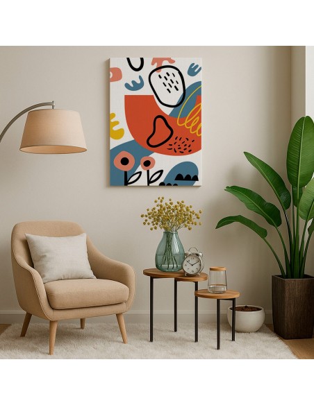 Cuadro Abstracto 35x50cm Canvas  Arte Decorativo Diseño 0098