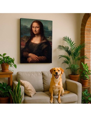 Cuadro Mona Lisa by Leonardo Da Vinci 50x74cm Lienzo Canvas