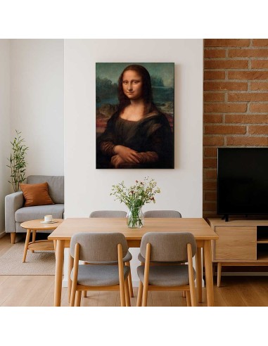 Cuadro Mona Lisa by Leonardo Da Vinci 50x74cm Lienzo Canvas