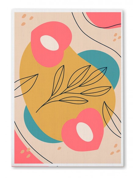 Cuadro Abstracto 35x50cm Canvas  Arte Decorativo Diseño 0102