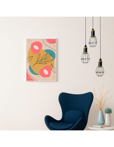 Cuadro Abstracto 35x50cm Canvas  Arte Decorativo Diseño 0102