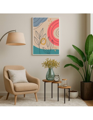 Cuadro Abstracto 35x50cm Canvas  Arte Decorativo Diseño 0104