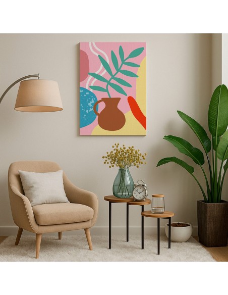 Cuadro Abstracto 35x50cm Canvas  Arte Decorativo Diseño 0105