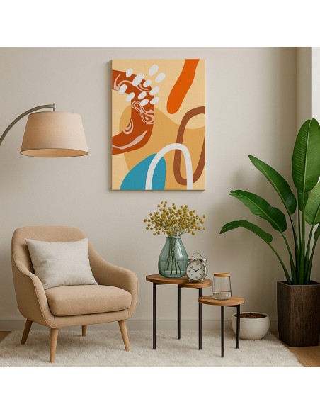 Cuadro Abstracto 35x50cm Canvas  Arte Decorativo Diseño 0106