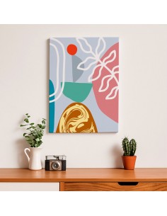 Cuadro Abstracto 35x50cm Canvas  Arte Decorativo Diseño 0107 2