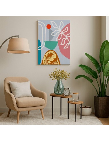 Cuadro Abstracto 35x50cm Canvas  Arte Decorativo Diseño 0107
